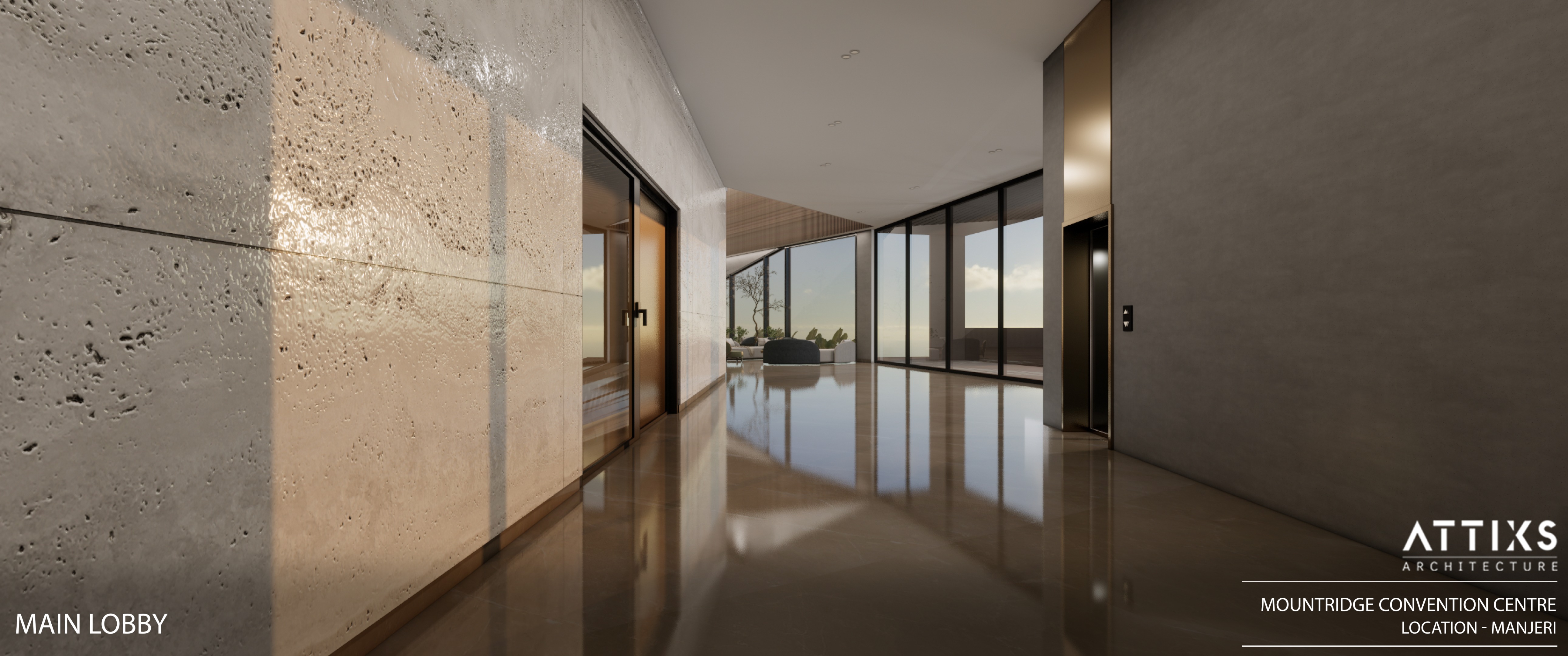 Mountridge aerial view — open sky venue in Kerala hills